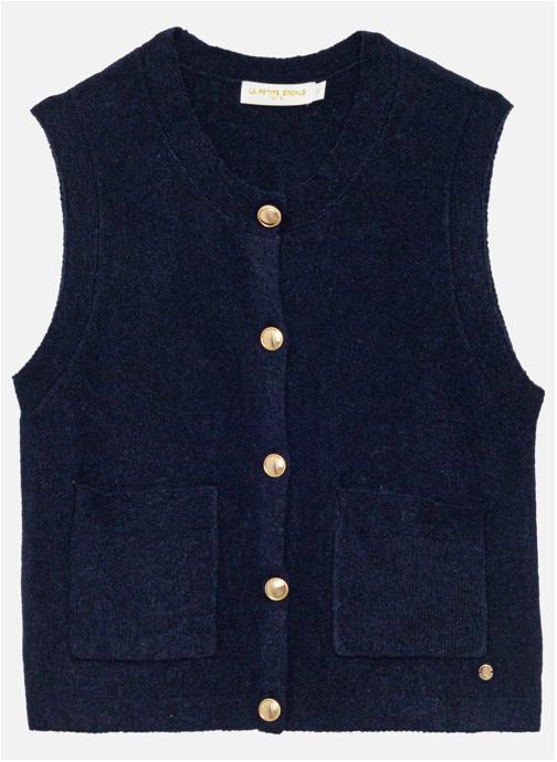 La Petite Etoile Gilets Gilet - MORI - 25-marine femme bleu