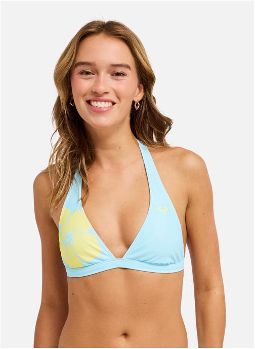 Roxy Hauts de maillot triangle Summer Surf Fixed Tri Halter femme bleu