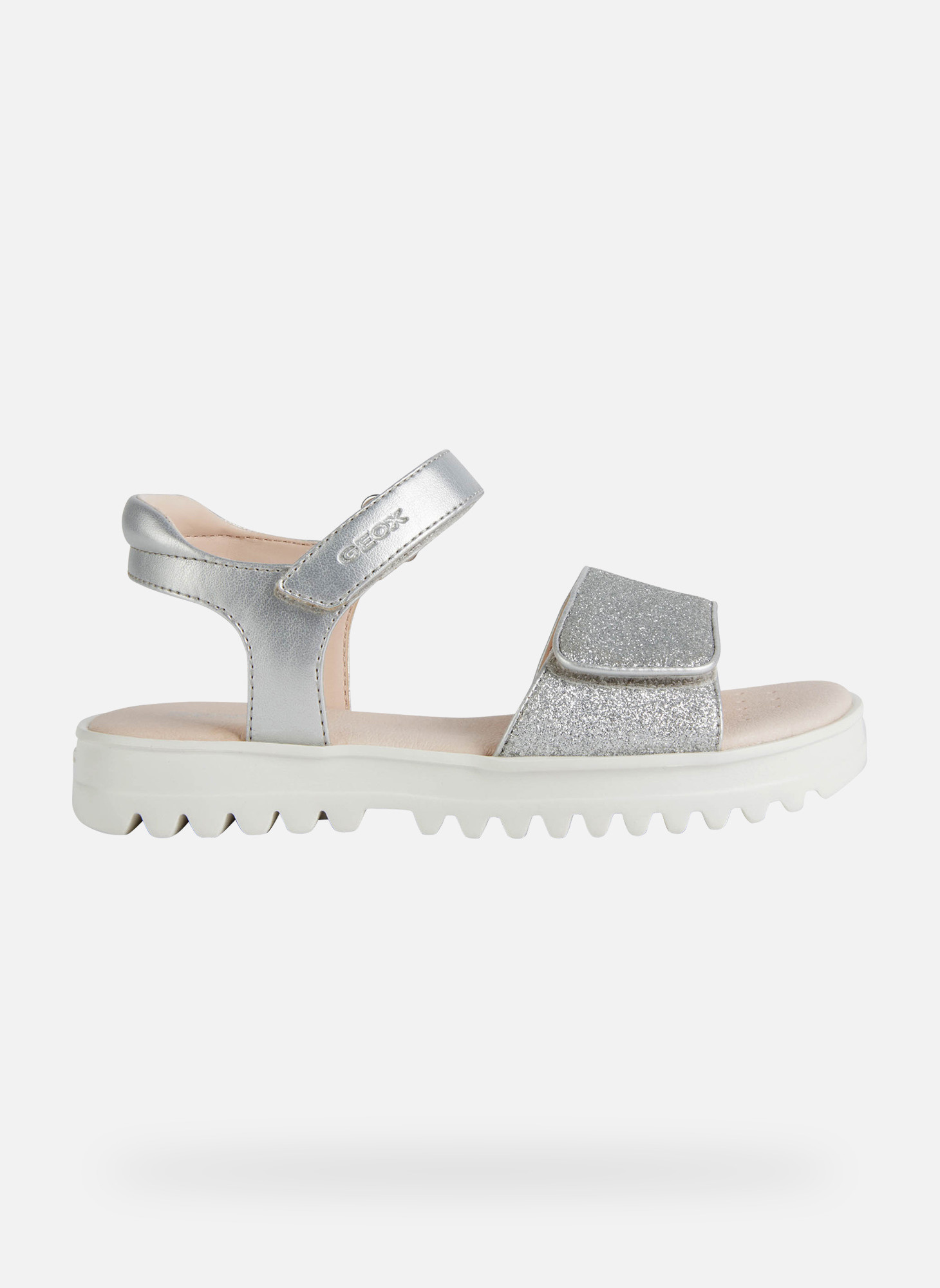 Sandales J SANDAL CORALIE GIRL fille argent Geox Sandales J SANDAL CORALIE GIRL fille argent Argent