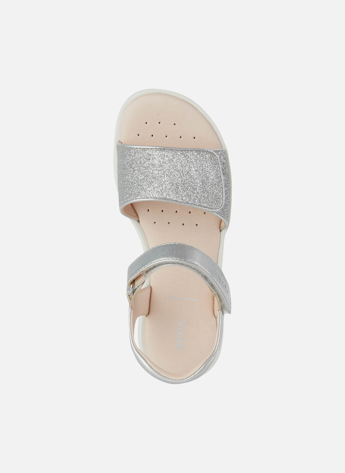 Sandales J SANDAL CORALIE GIRL fille argent Geox Sandales J SANDAL CORALIE GIRL fille argent Argent