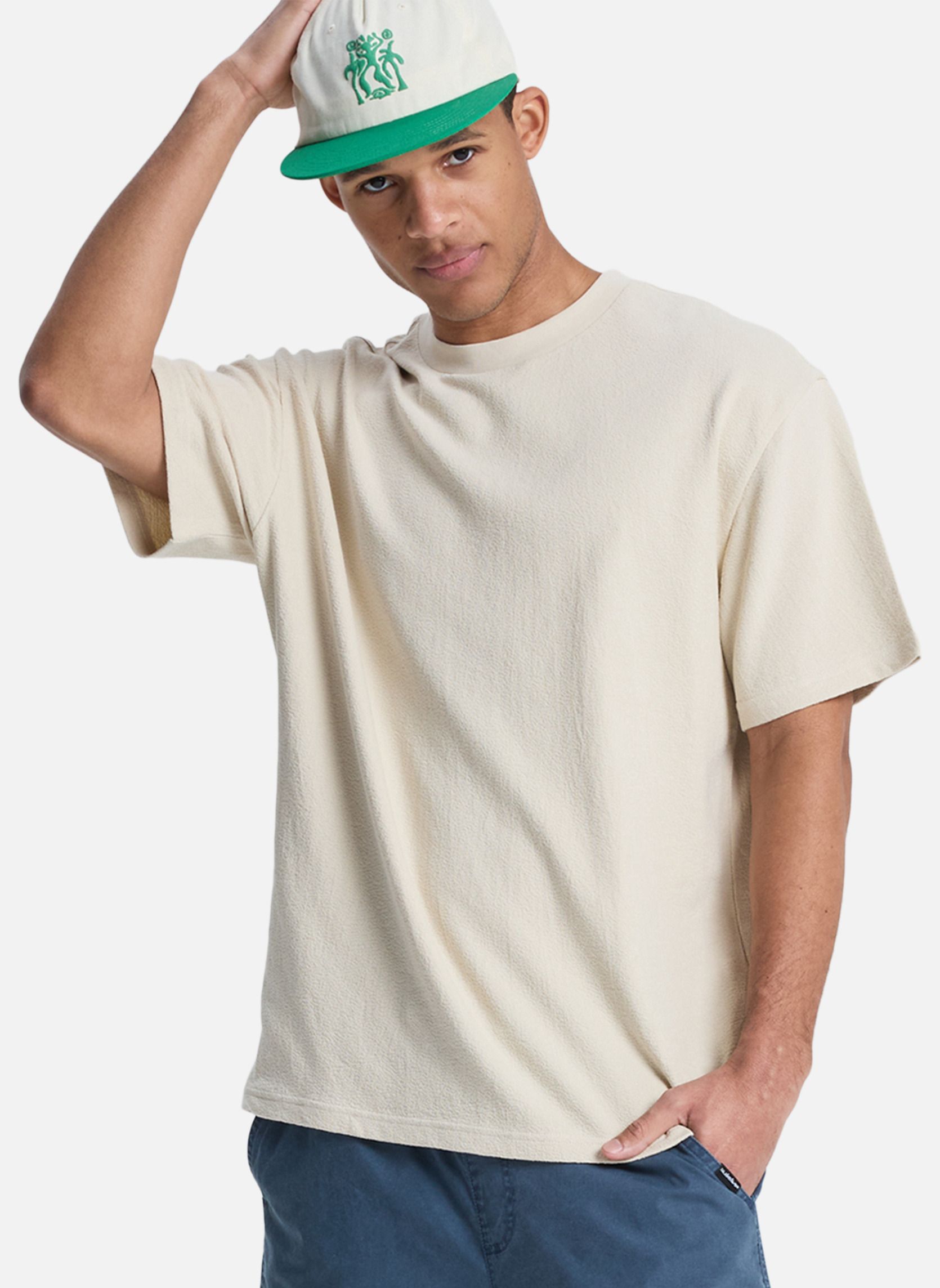 Tee-shirts Bayi homme beige Quiksilver Tee-shirts Bayi homme beige Crème