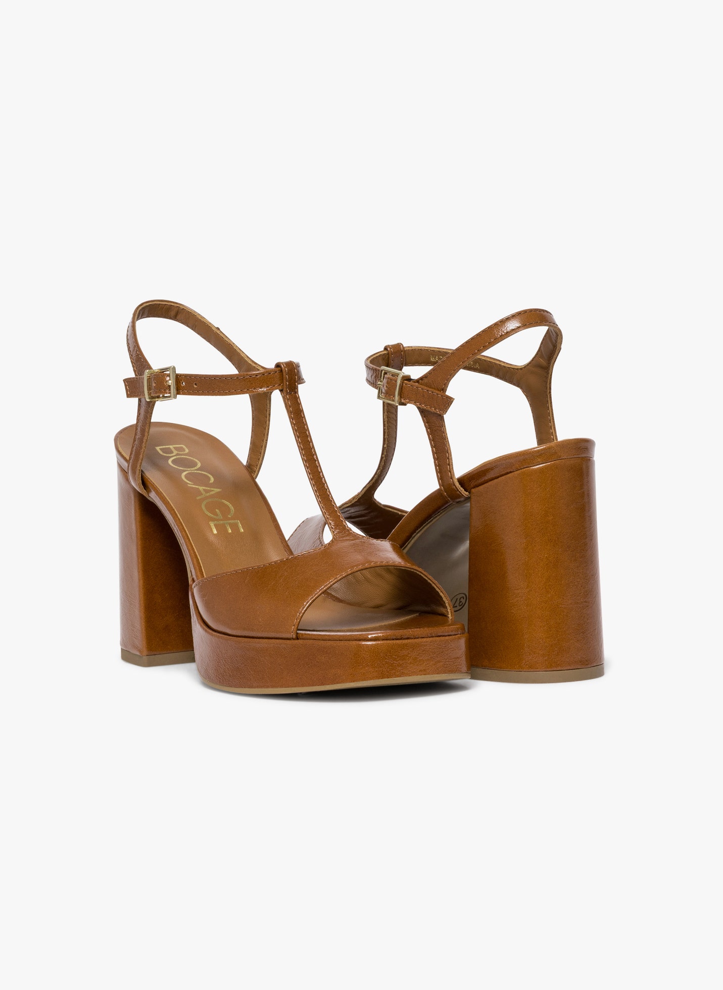 Sandales PROMESSE femme marron Bocage Sandales PROMESSE femme marron Camel