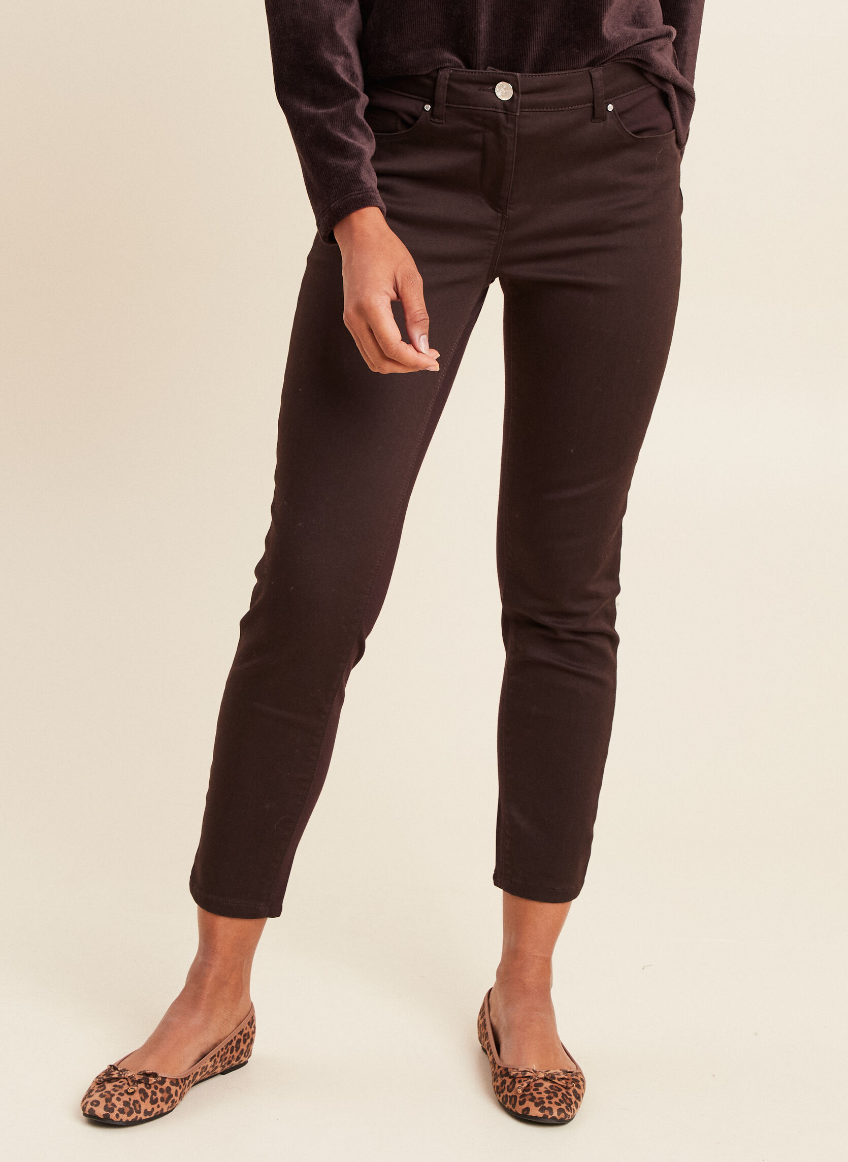 Jeans droit PEMILAJEAN femme marron Bréal Jeans droit PEMILAJEAN femme marron Marron foncé