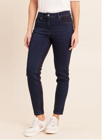 Jeans droit PEMILAJEAN femme marron