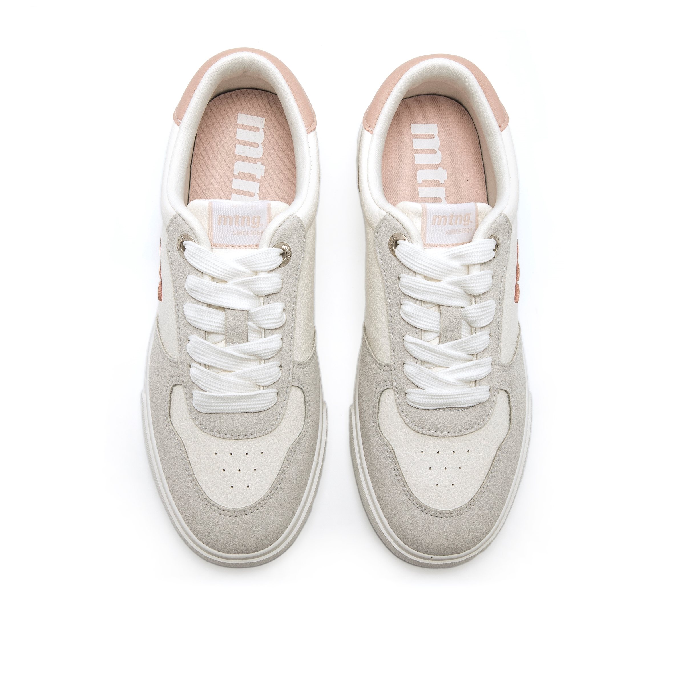Baskets basses Sneakers Femme MTNG ARIA blanc femme gris MTNG Baskets basses Sneakers Femme MTNG ARIA blanc femme gris Gris clair