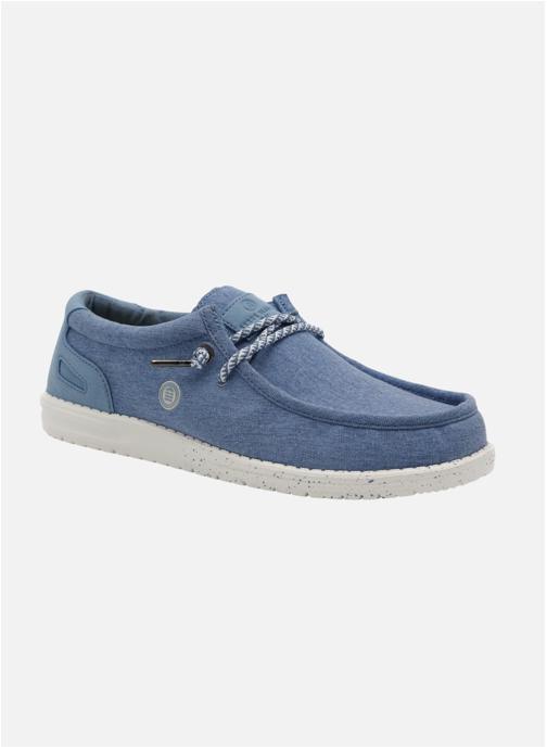 Serge Blanco Chaussures bateaux Saint Jean homme bleu