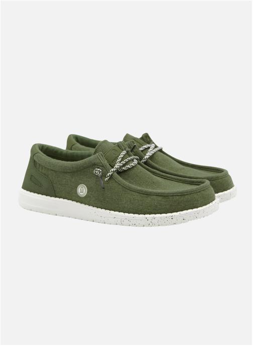 Serge Blanco Chaussures bateaux Saint Jean homme vert
