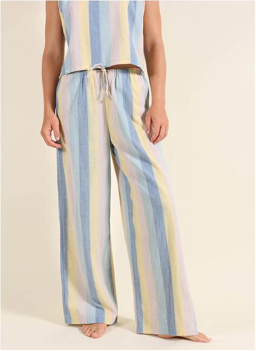 Oxbow Pantalons droit ALLY femme bleu