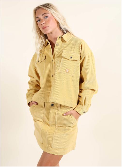 Oxbow Chemises CORD femme jaune