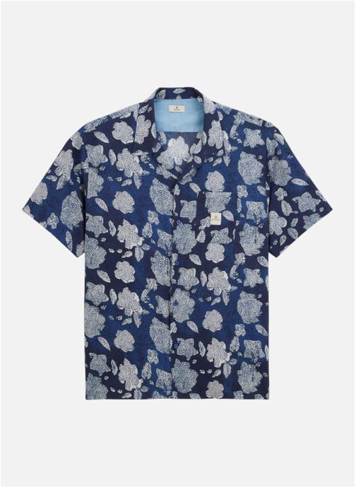 Serge Blanco Chemises Chemise MC homme bleu