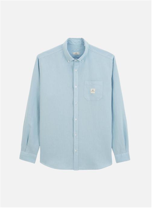 Serge Blanco Chemises Chemise ML homme bleu