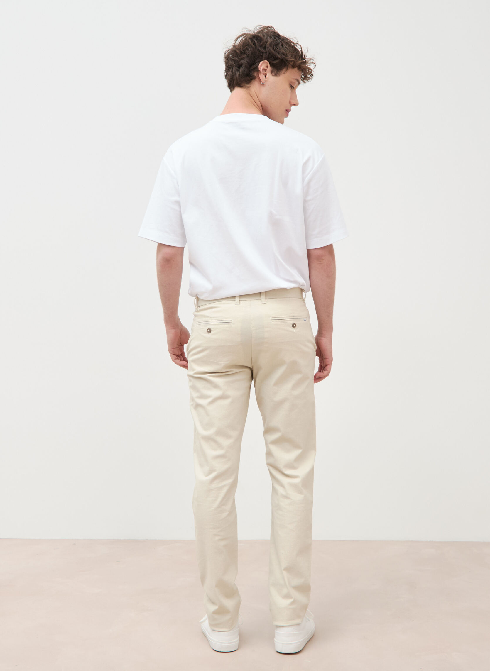 Pantalons droits SADAOCHIN#H homme beige Bonobo Pantalons droits SADAOCHIN#H homme beige Beige chiné