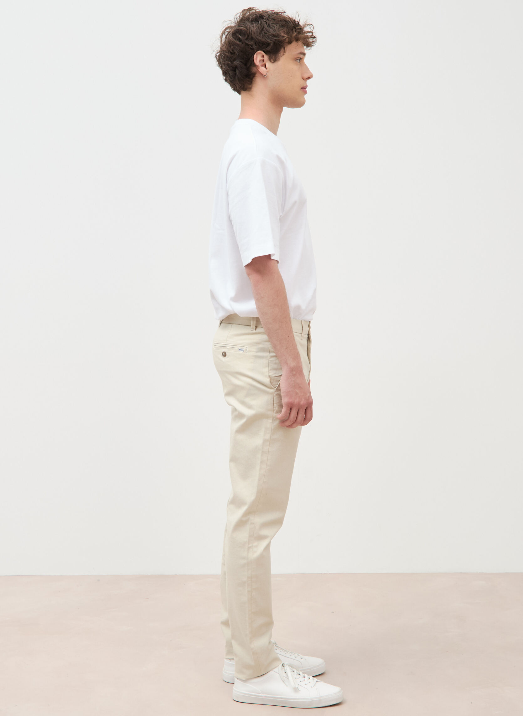 Pantalons droits SADAOCHIN#H homme beige Bonobo Pantalons droits SADAOCHIN#H homme beige Beige chiné