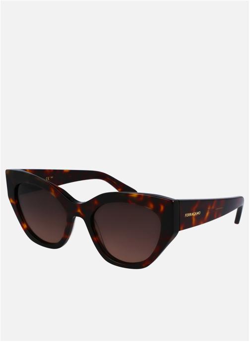 Salvatore Ferragamo Lunettes de soleil femme marron