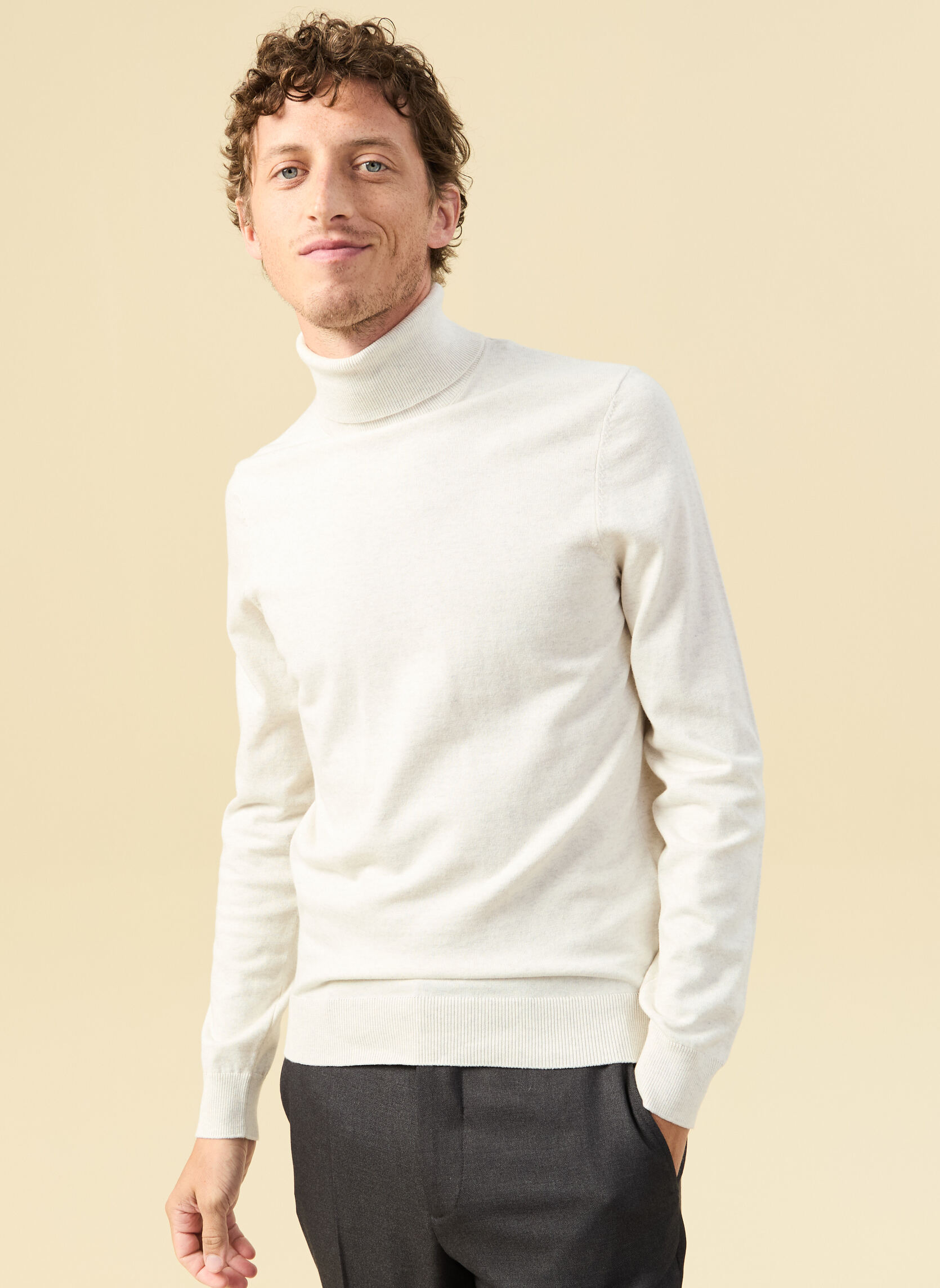 Pulls ESROUROUL3H homme blanc Bonobo Pulls ESROUROUL3H homme blanc Blanc