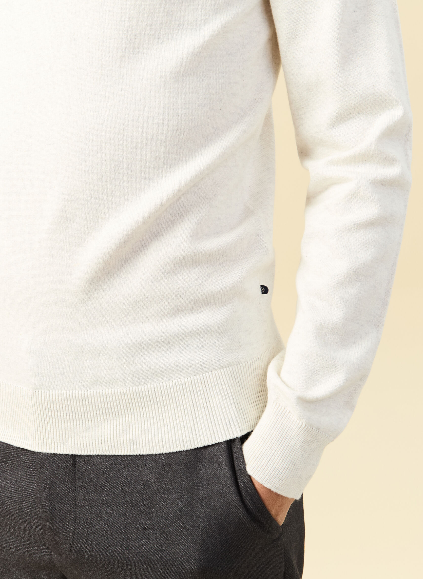 Pulls ESROUROUL3H homme blanc Bonobo Pulls ESROUROUL3H homme blanc Blanc