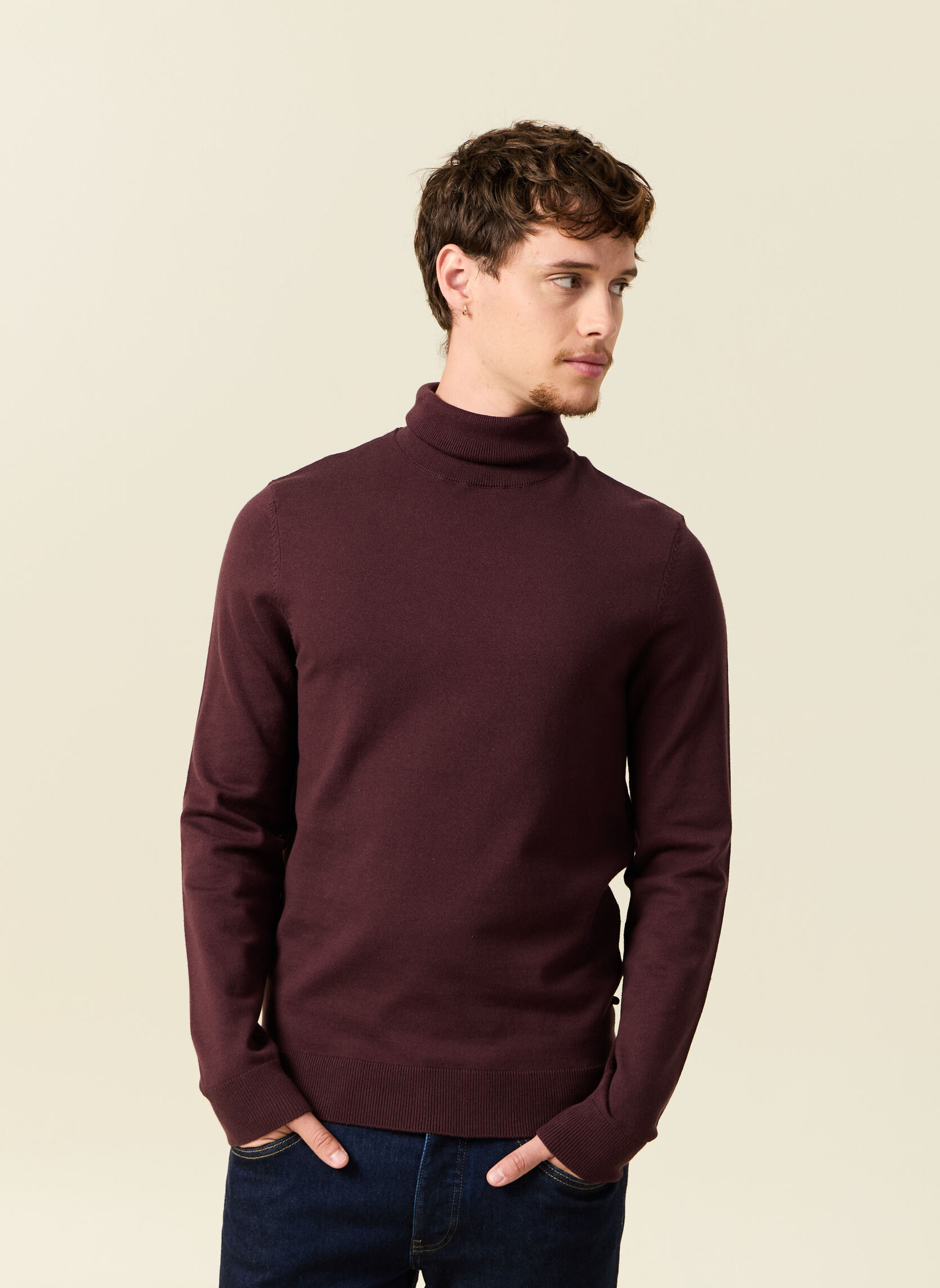 Pulls ESROUROUL3H homme bordeaux Bonobo Pulls ESROUROUL3H homme bordeaux Bordeaux