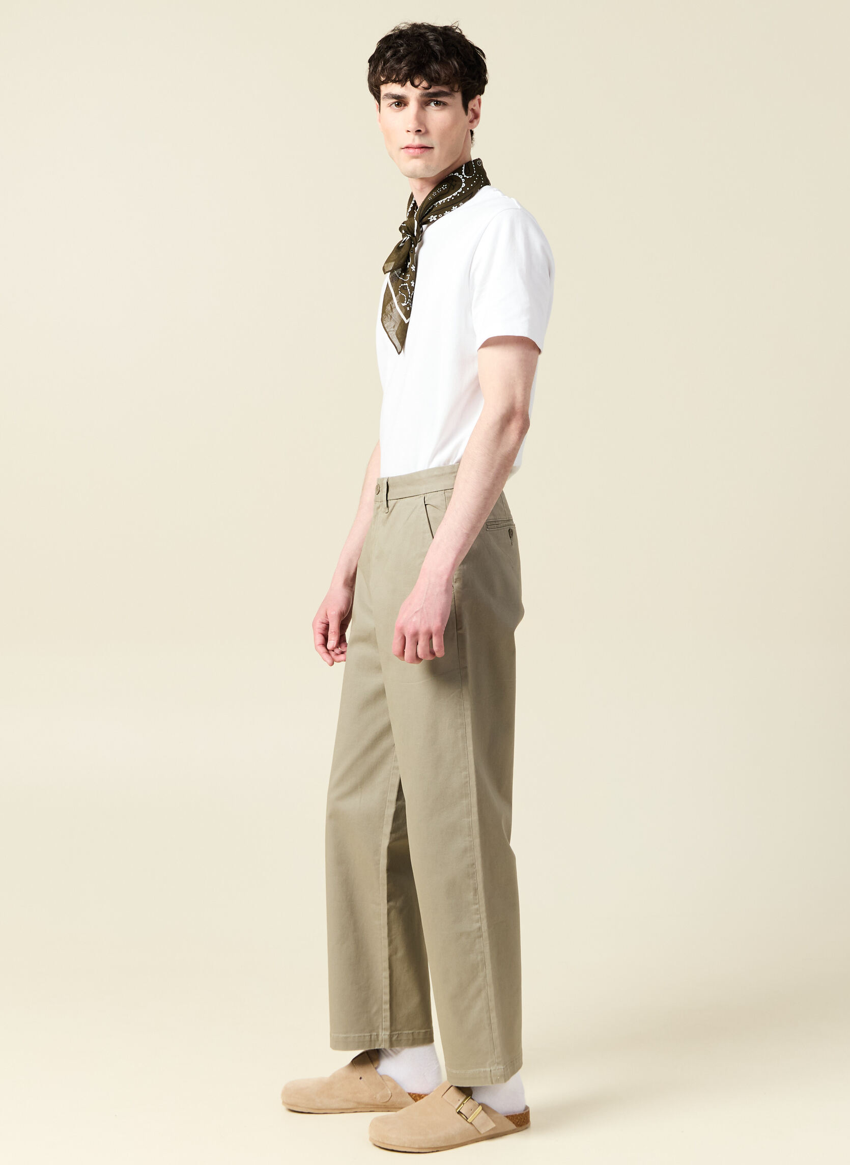 Pantalons droits RELAXPANTH homme vert Bonobo Pantalons droits RELAXPANTH homme vert Kaki