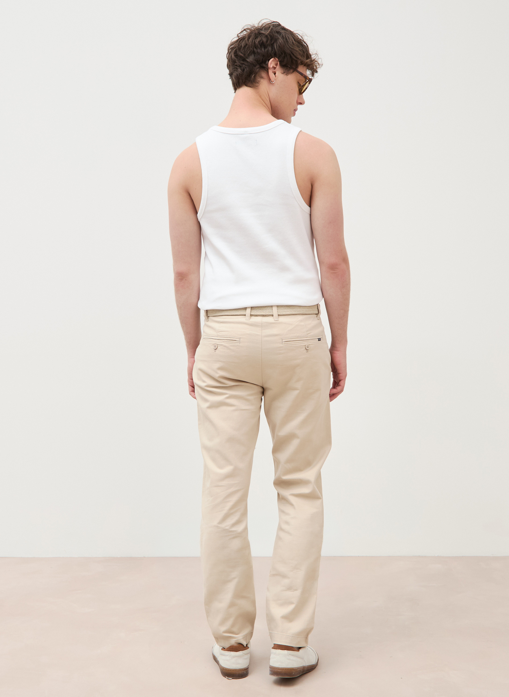 Pantalons droits SOCHINEO#H homme beige Bonobo Pantalons droits SOCHINEO#H homme beige Beige