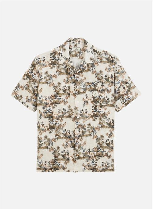 Serge Blanco Chemises Chemise MC homme marron