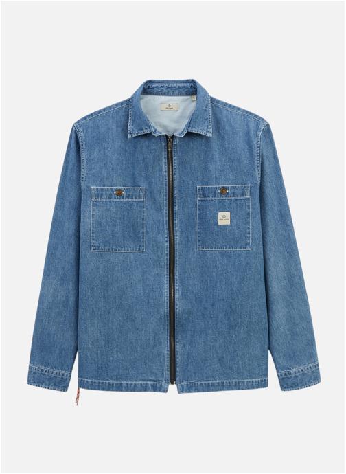 Serge Blanco Blousons Chemise ML homme bleu