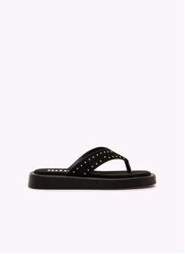 Sandales Sandales plates Femme MTNG MABY blanc femme noir
