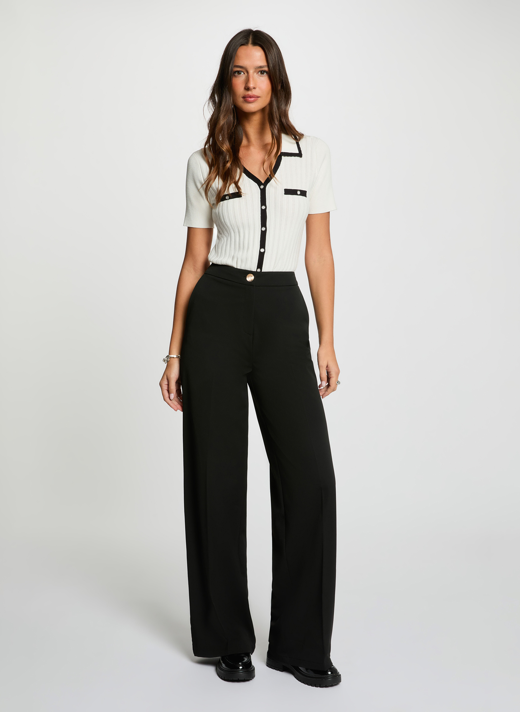 Pulls 261-MTONIZA femme blanc Morgan Pulls 261-MTONIZA femme blanc Blanc