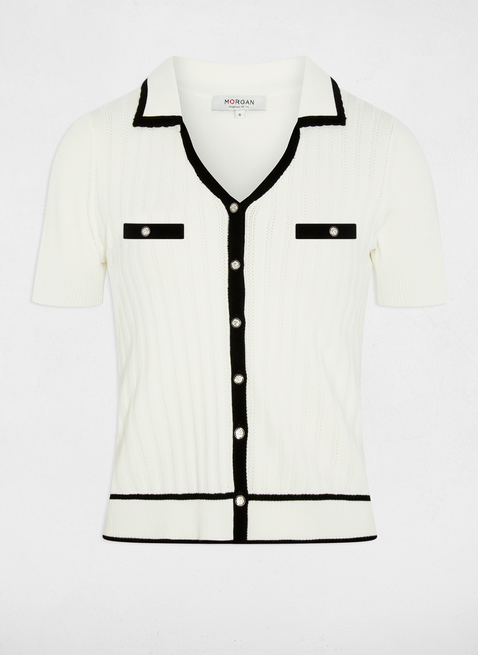 Pulls 261-MTONIZA femme blanc Morgan Pulls 261-MTONIZA femme blanc Blanc