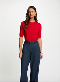 Pulls 261-MIKA femme rouge