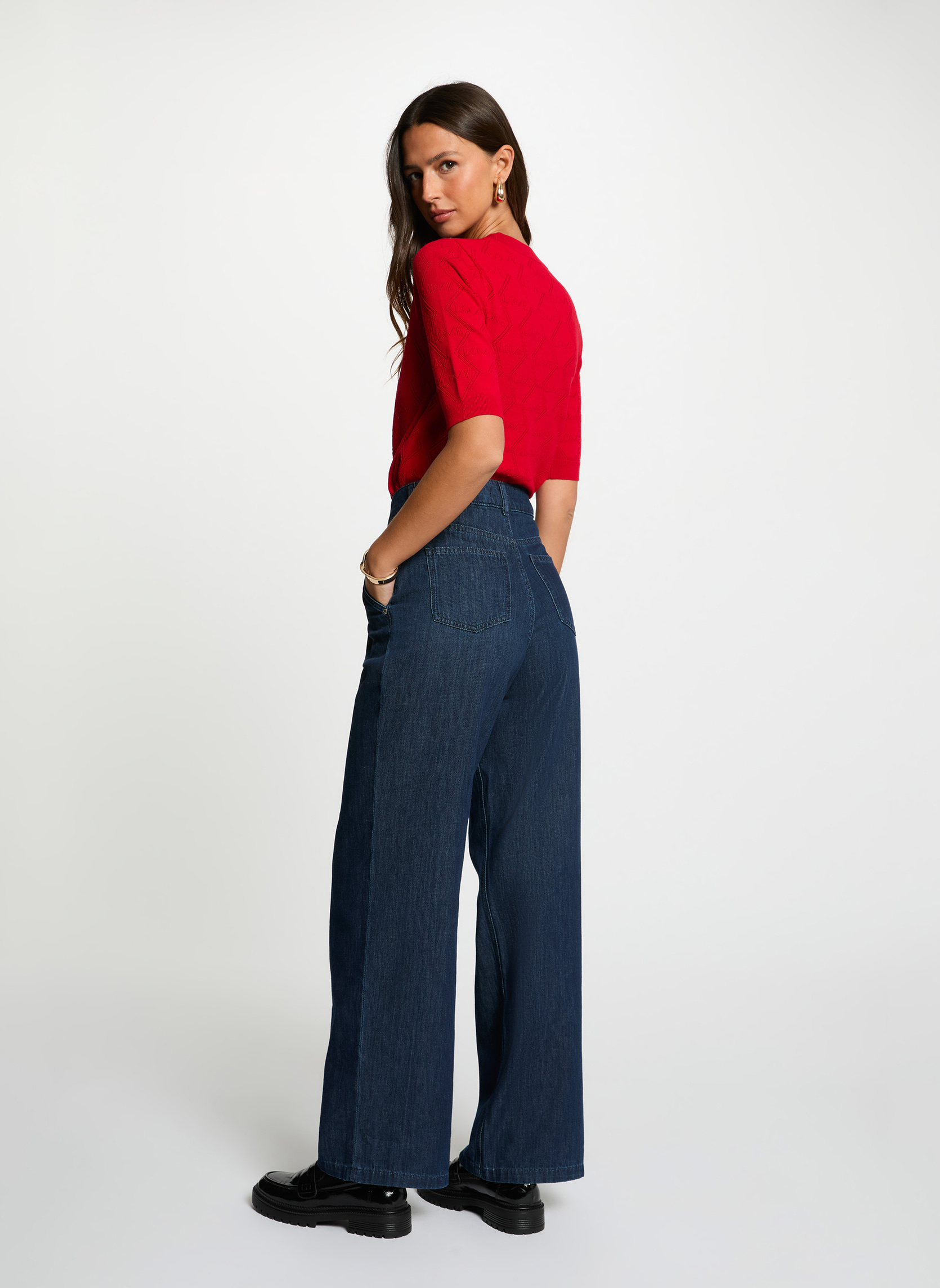 Pulls 261-MIKA femme rouge Morgan Pulls 261-MIKA femme rouge Rouge