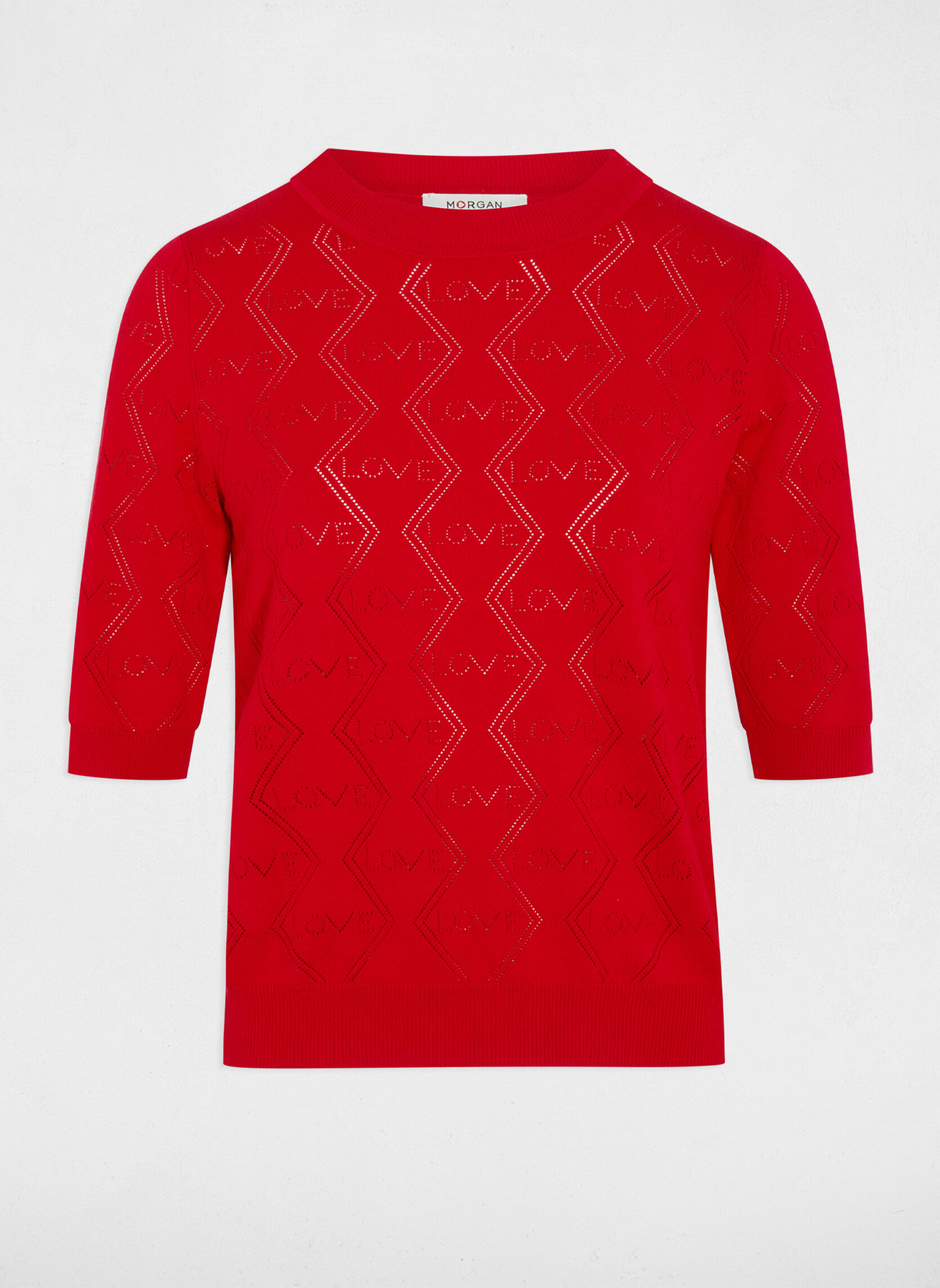 Pulls 261-MIKA femme rouge Morgan Pulls 261-MIKA femme rouge Rouge
