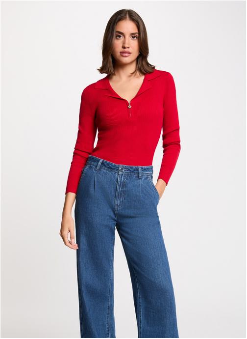 Morgan Pulls 261-MBONZAI femme rouge