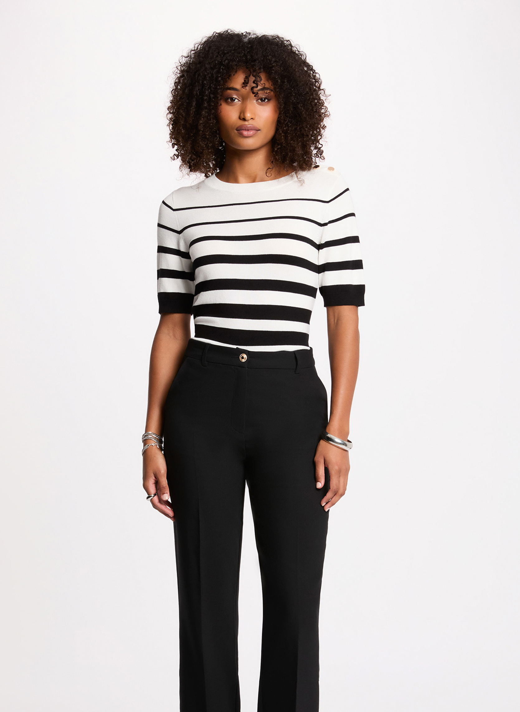 Pulls 261-MLOL femme blanc Morgan Pulls 261-MLOL femme blanc Blanc