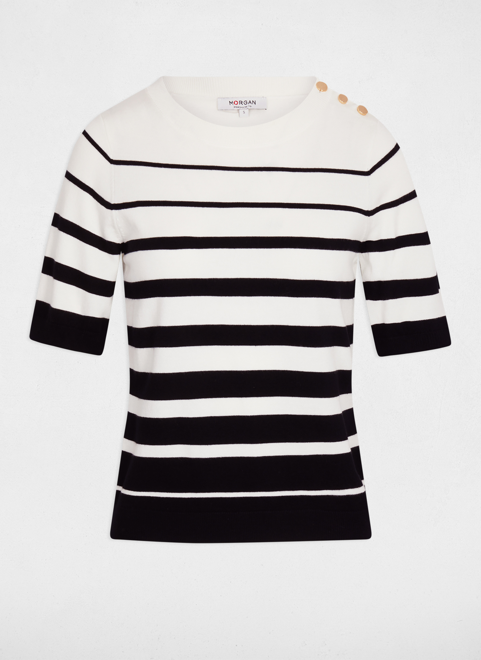 Pulls 261-MLOL femme blanc Morgan Pulls 261-MLOL femme blanc Blanc