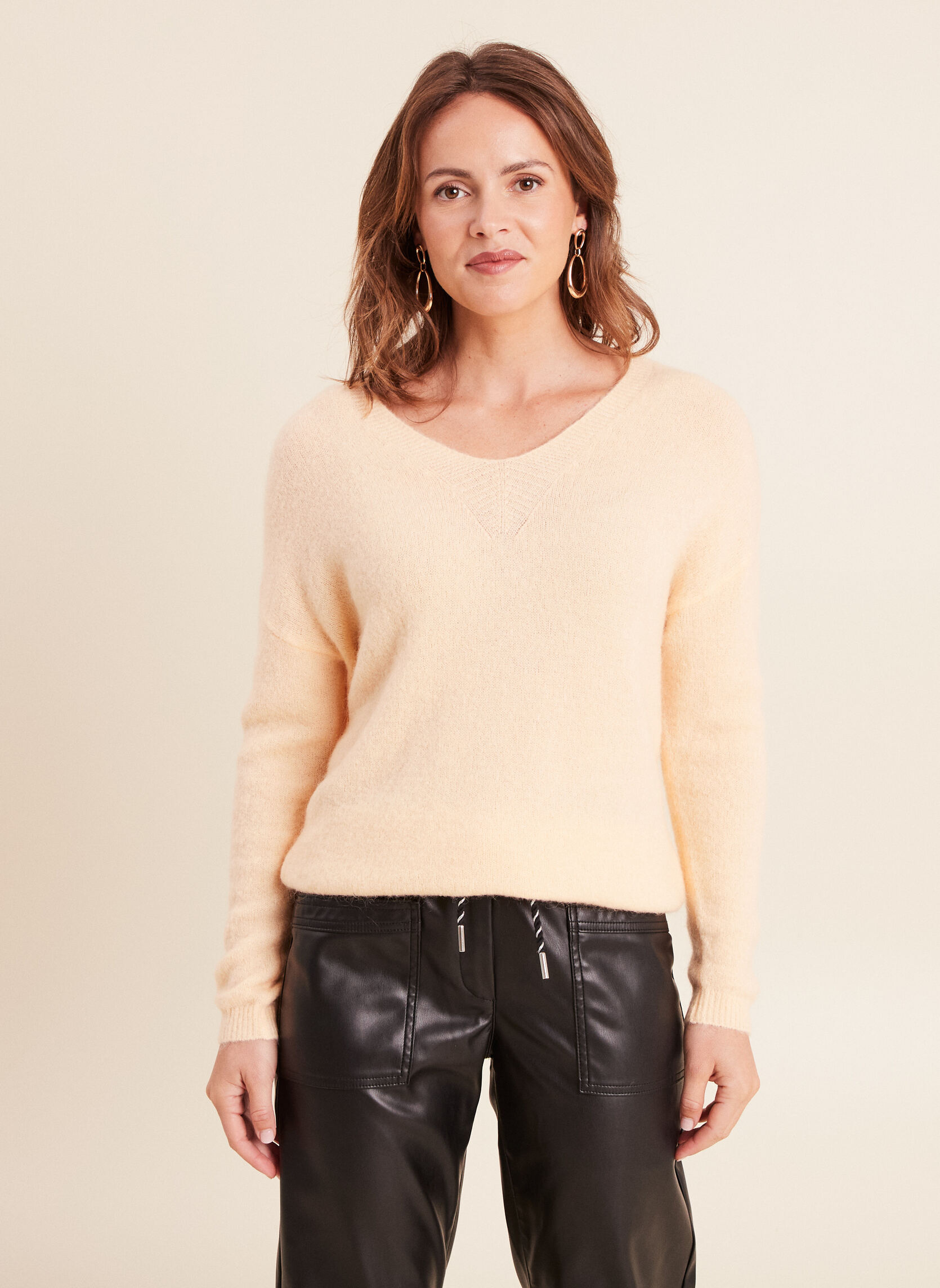 Pulls MITIBOH femme jaune Bréal Pulls MITIBOH femme jaune Jaune clair