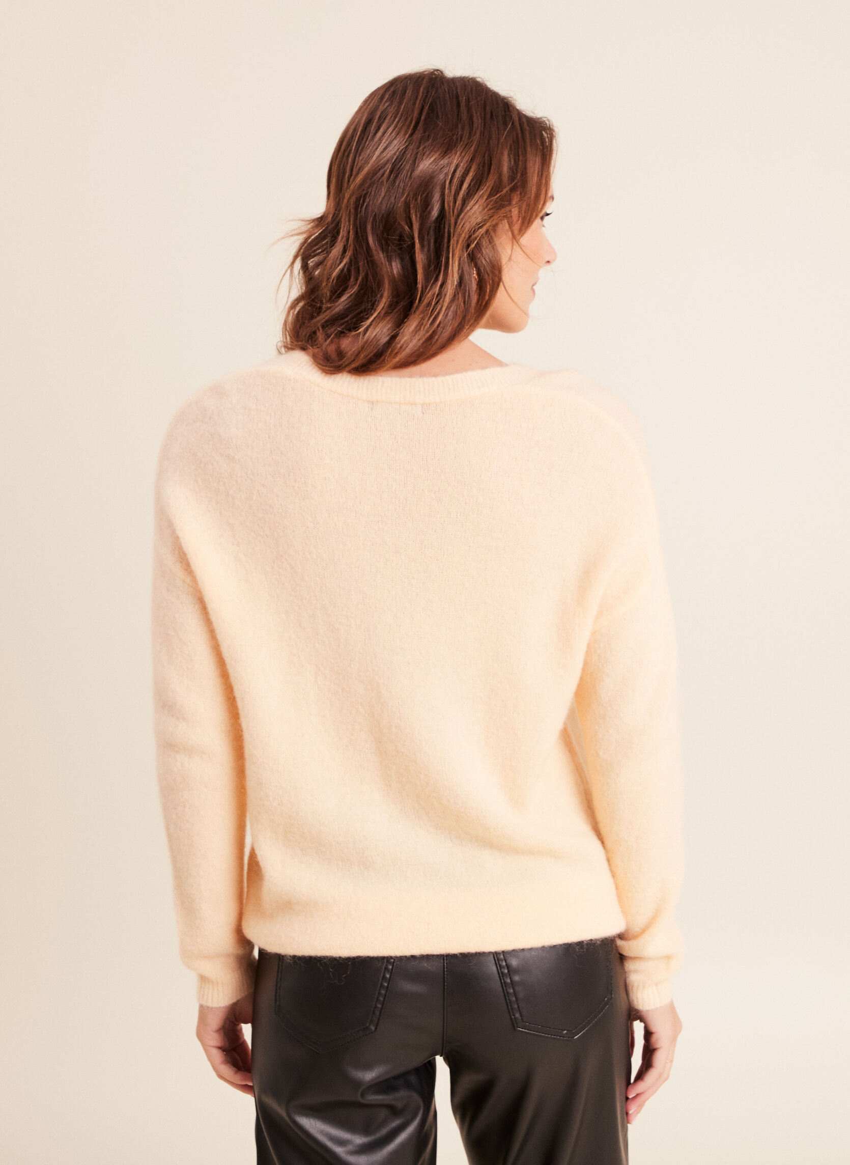 Pulls MITIBOH femme jaune Bréal Pulls MITIBOH femme jaune Jaune clair