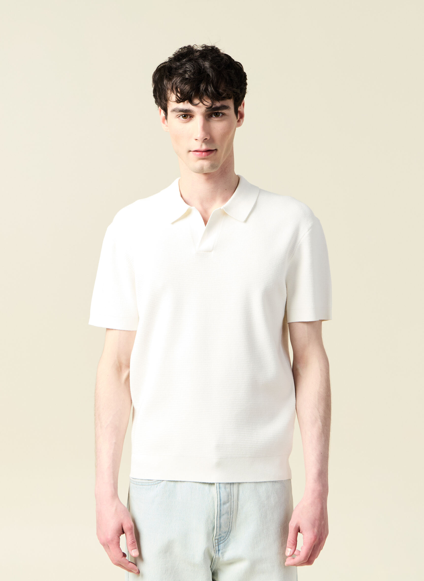 Polos POLCARREH homme blanc Bonobo Polos POLCARREH homme blanc Blanc
