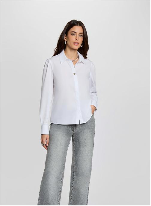 Morgan Chemises 261-COEUR femme blanc