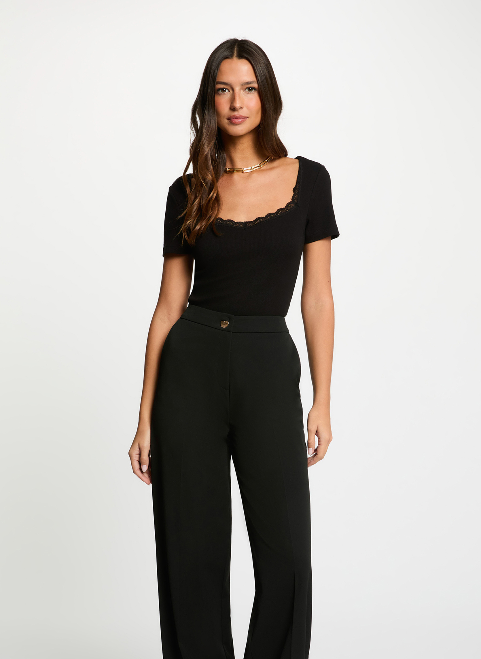 Tee-shirts 261-DAMOUR femme noir Morgan Tee-shirts 261-DAMOUR femme noir Noir
