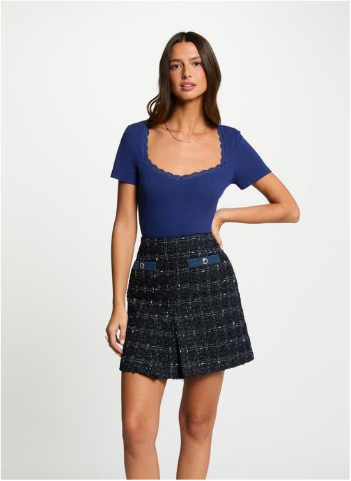 Morgan Tee-shirts 261-DAMOUR femme bleu