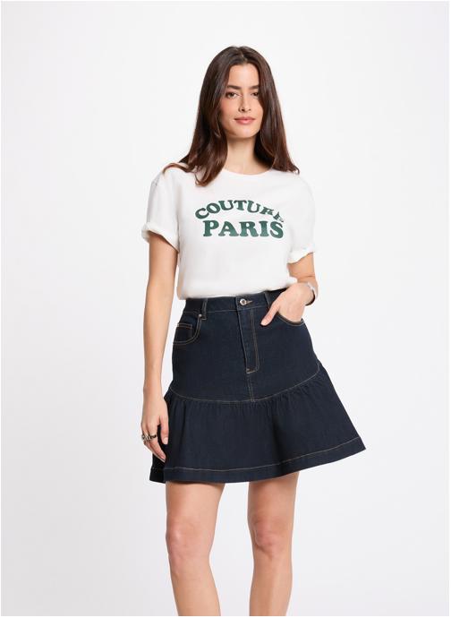 Morgan Tee-shirts 261-DARIS femme blanc
