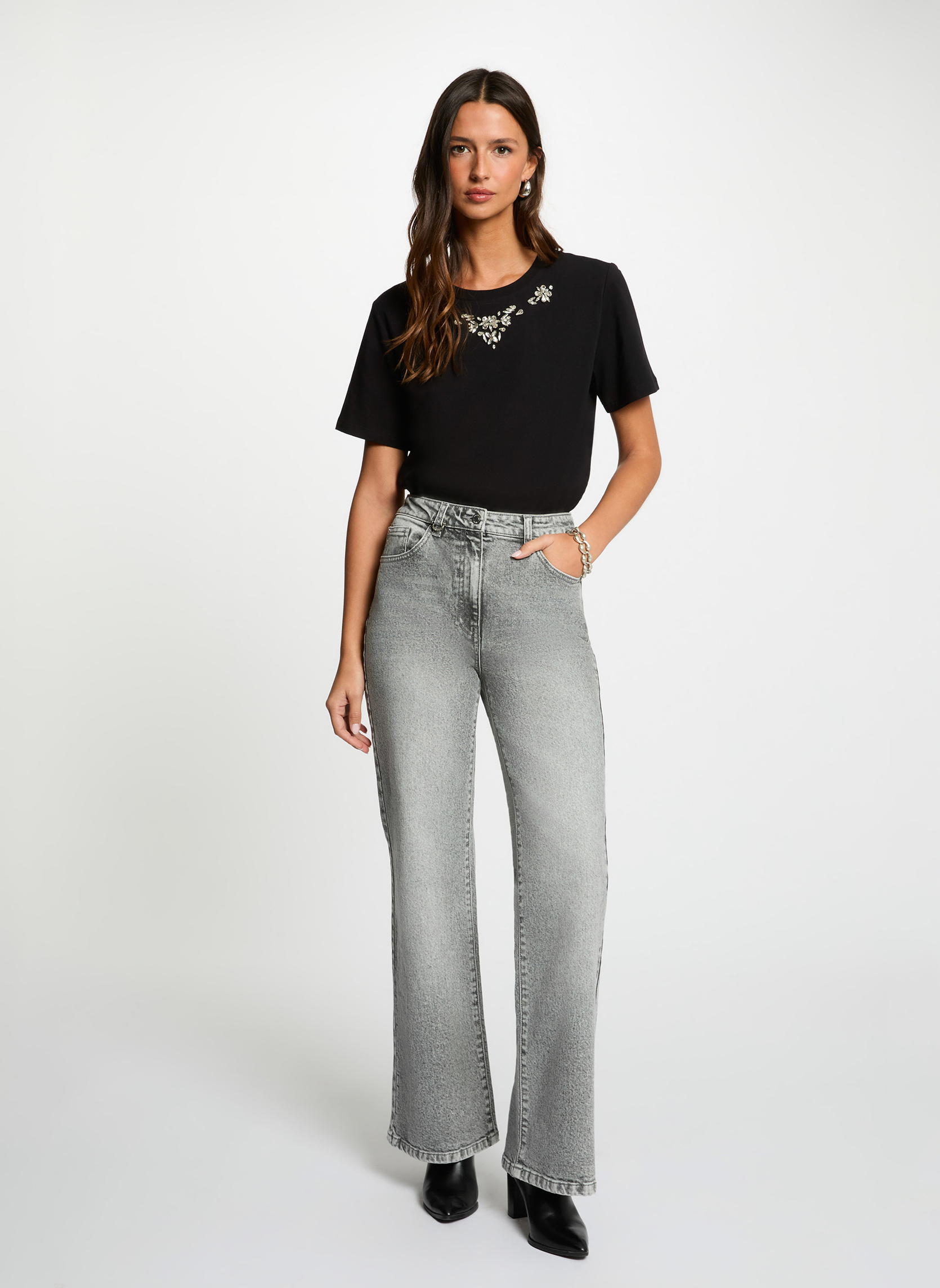 Tee-shirts 261-DMARE femme noir Morgan Tee-shirts 261-DMARE femme noir Noir