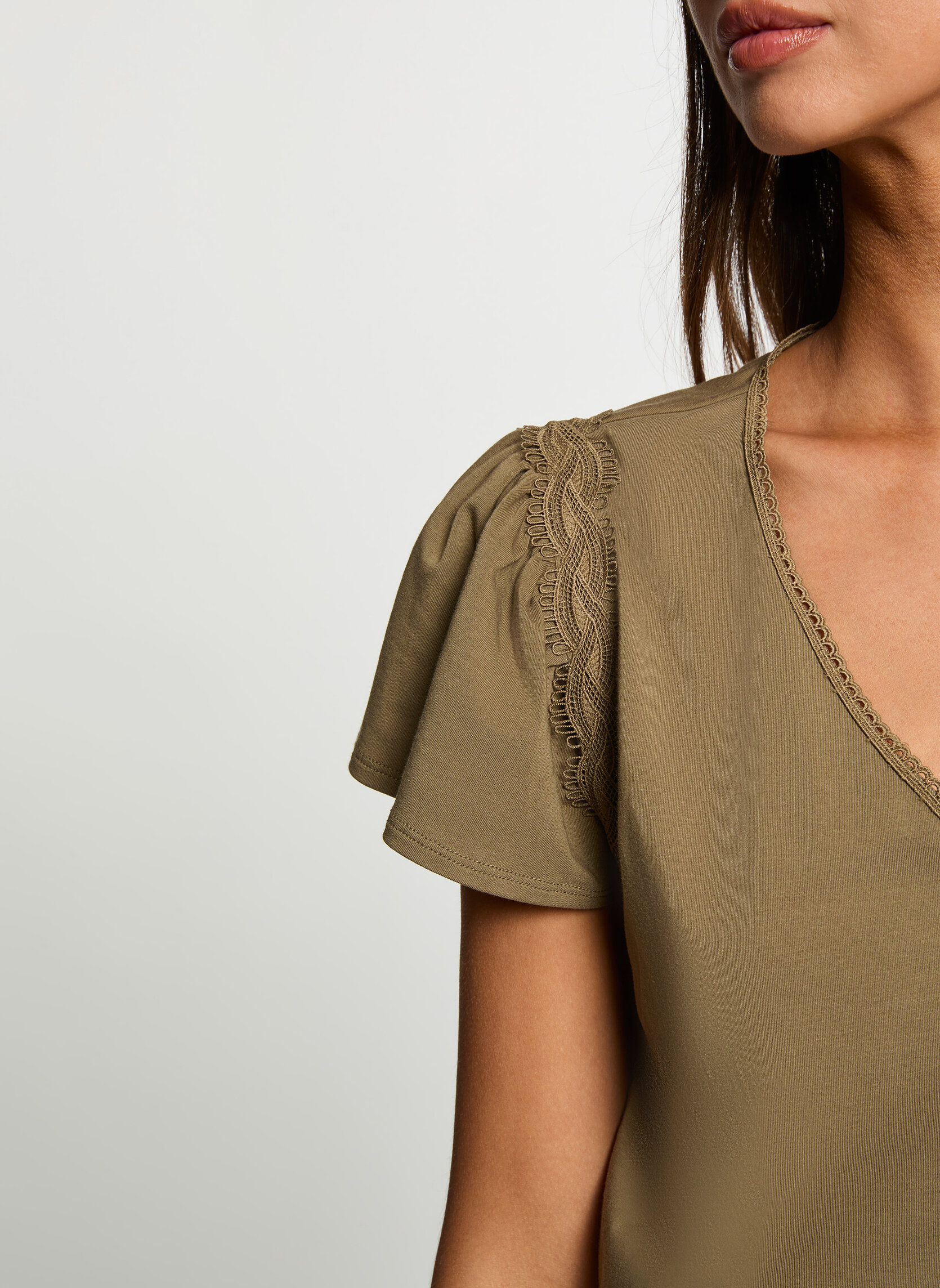 Tee-shirts 261-DELODI femme vert Morgan Tee-shirts 261-DELODI femme vert Kaki