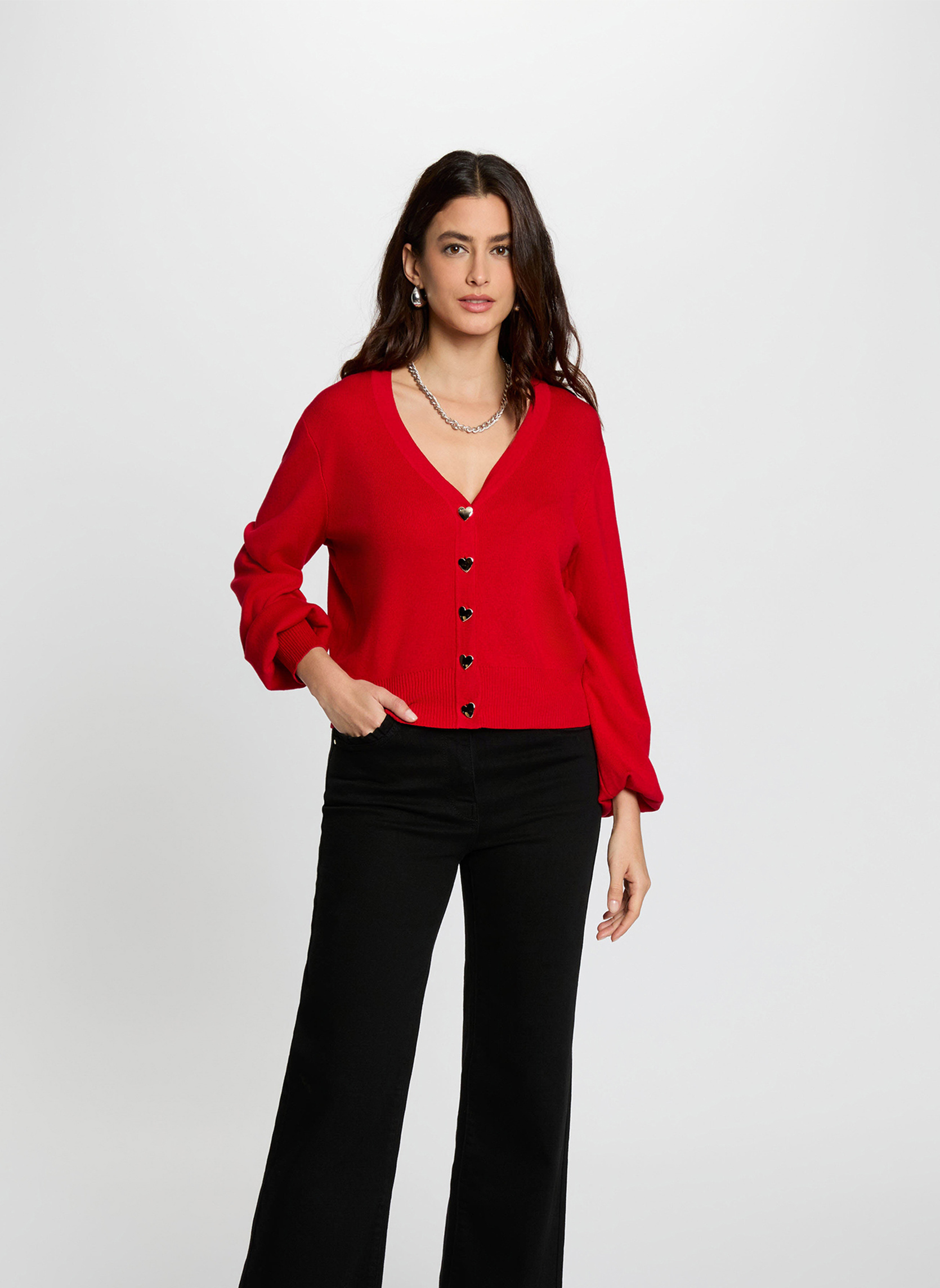 Gilets 261-MLIKE femme rouge Morgan Gilets 261-MLIKE femme rouge Rouge