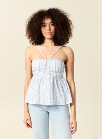 Tops RAYFOLKTOPF femme bleu Bonobo Tops RAYFOLKTOPF femme bleu Bleu clair