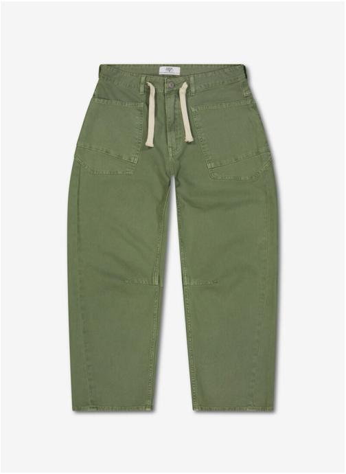 Le temps des cerises Pantalons droit Pantalon loose Khaki femme vert