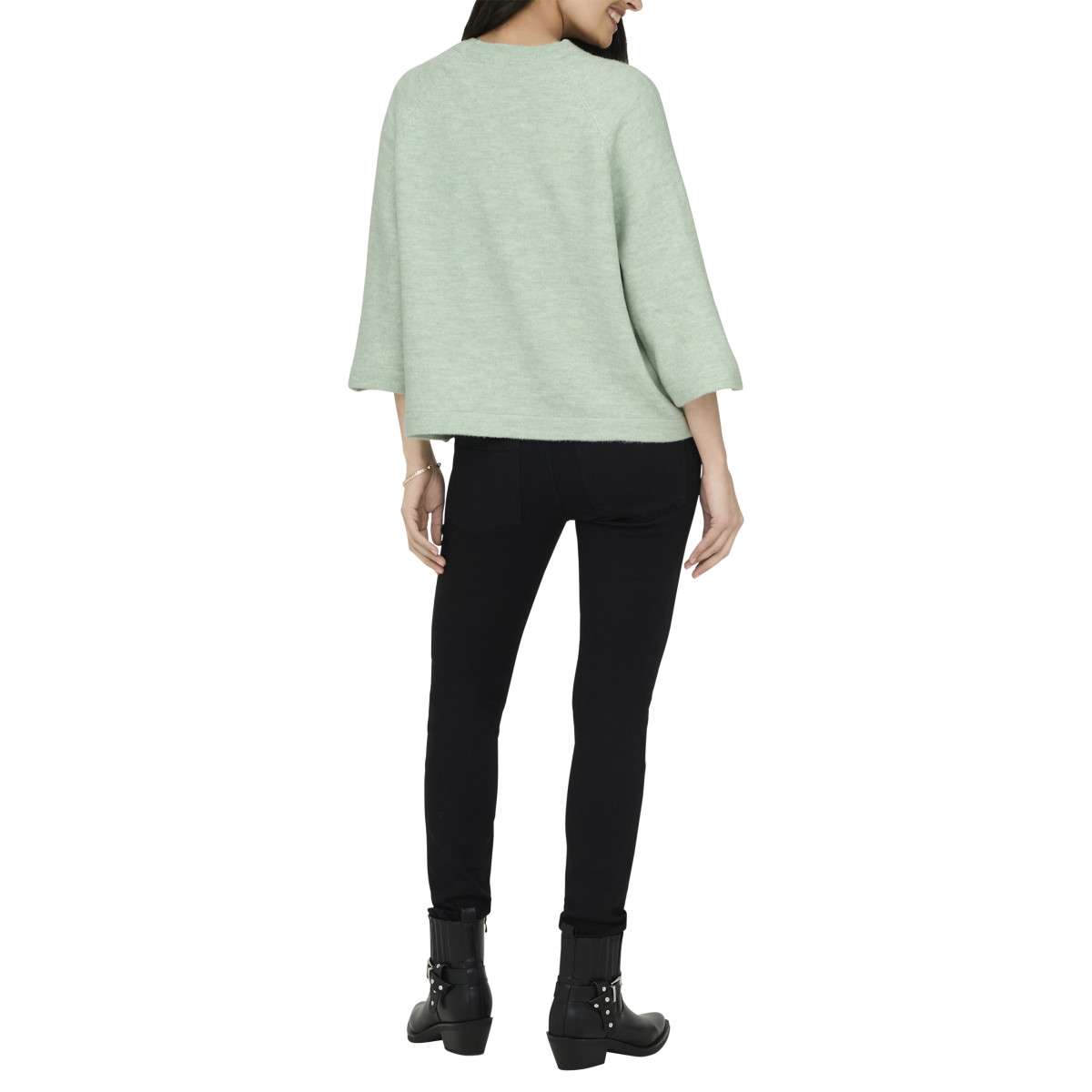 Pulls Pull col col rond droit - 15333199 femme vert ONLY Pulls Pull col col rond droit - 15333199 femme vert Vert