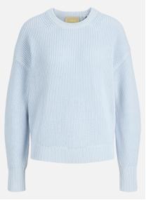 Pulls Pull coton biologique col col rond femme bleu JJXX Pulls Pull coton biologique col col rond femme bleu Bleu