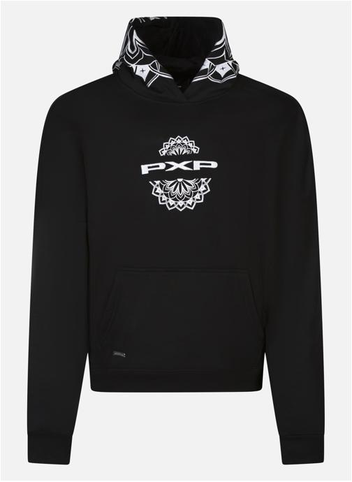Project X Pulls Pull à motifs col à capuche droit - 2622303 homme noir
