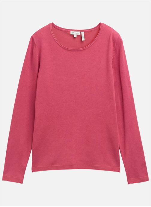 Tom Tailor Pulls Pull col rond ajusté - 1049492 femme rose